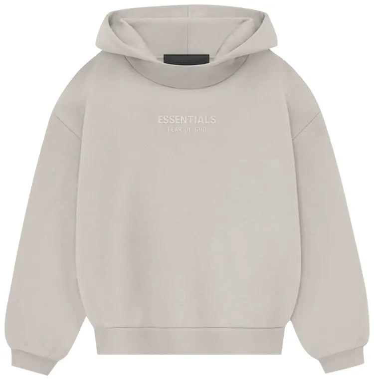 Fear of God Essentials Hoodie Silver Cloud