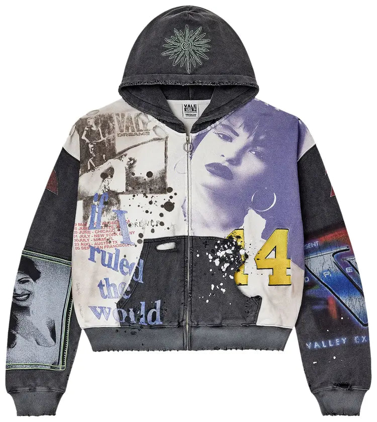 Vale Forever Noise Zip Up Dark Graphic