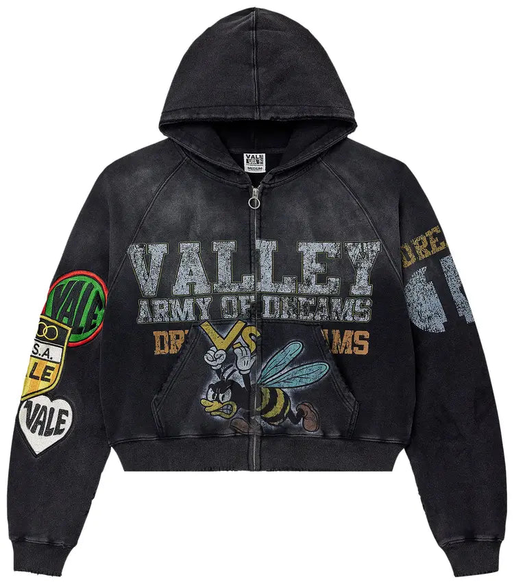 Vale Forever Army Zip Up Black