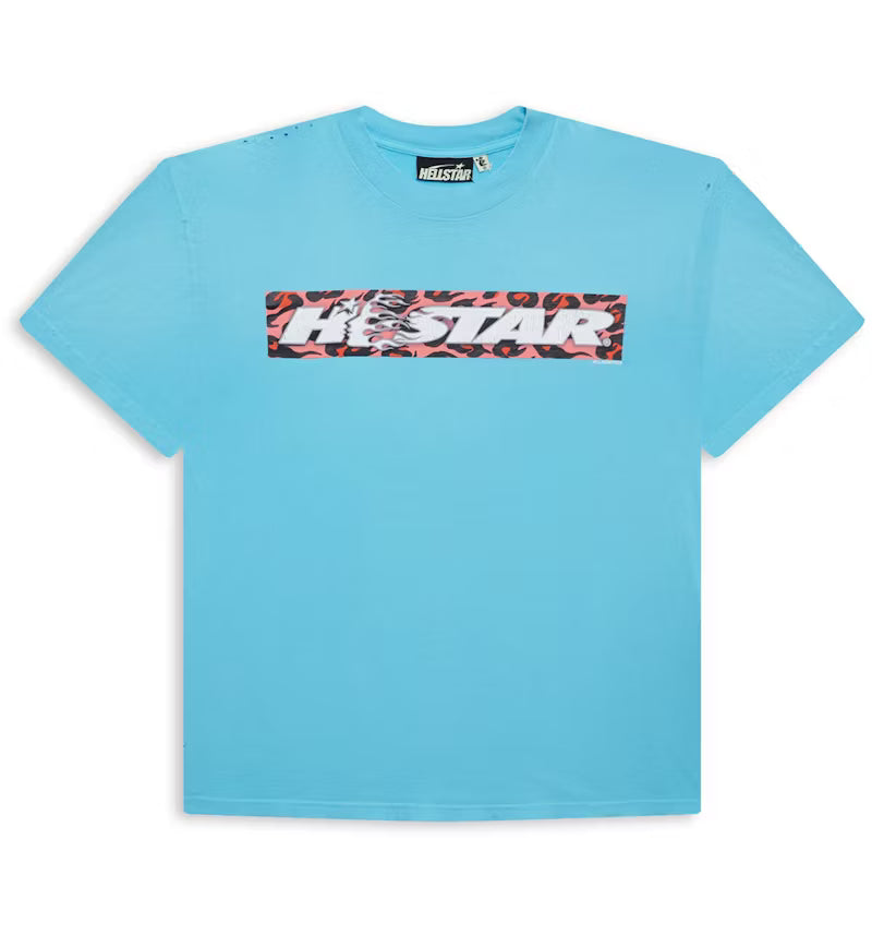 Hellstar Box Logo Tee Blue