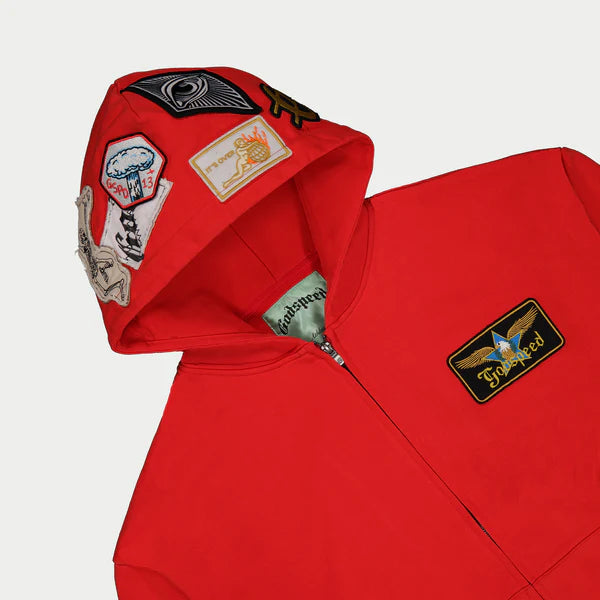 Godspeed Squadron Hoodie Red