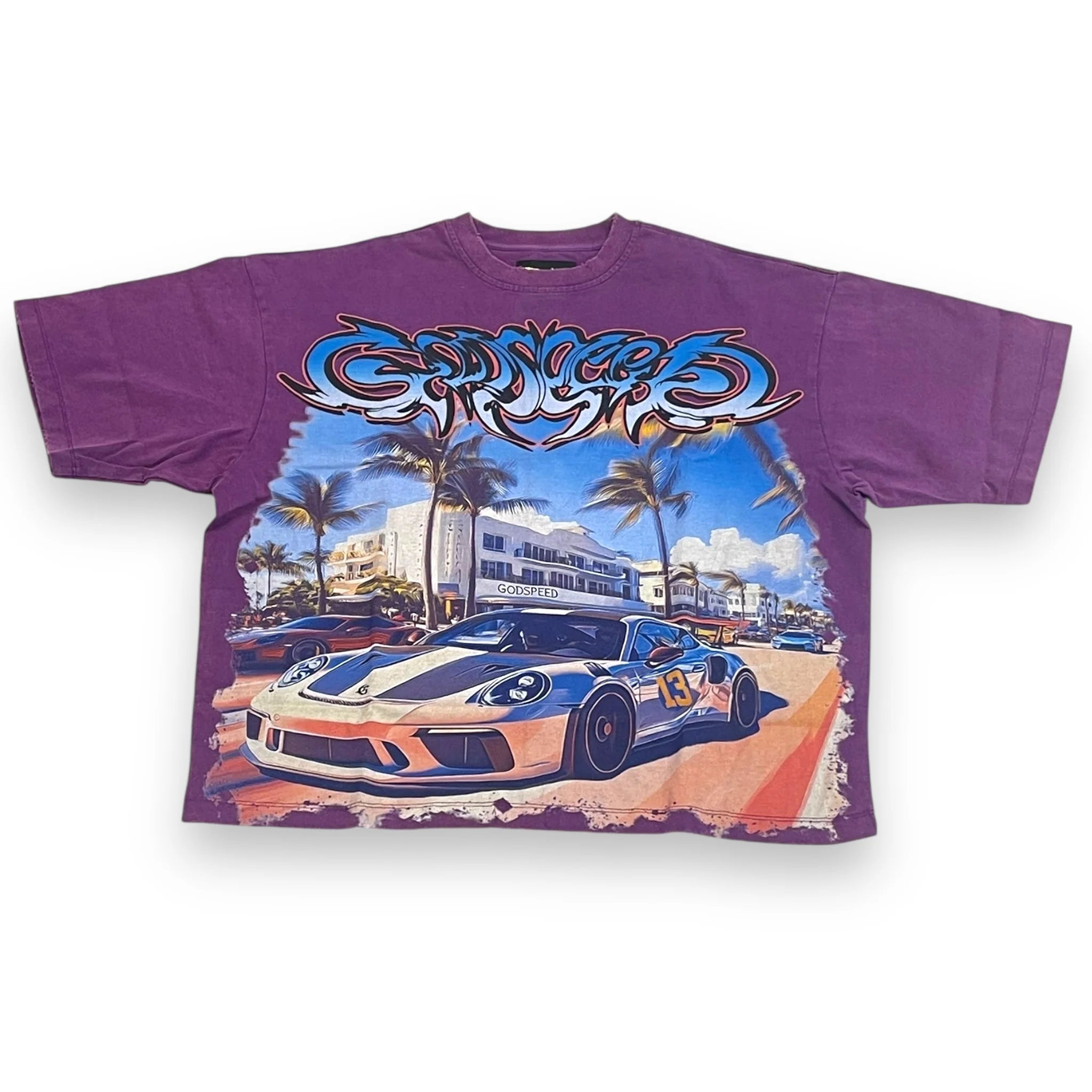 Godspeed Miami Tee Purple