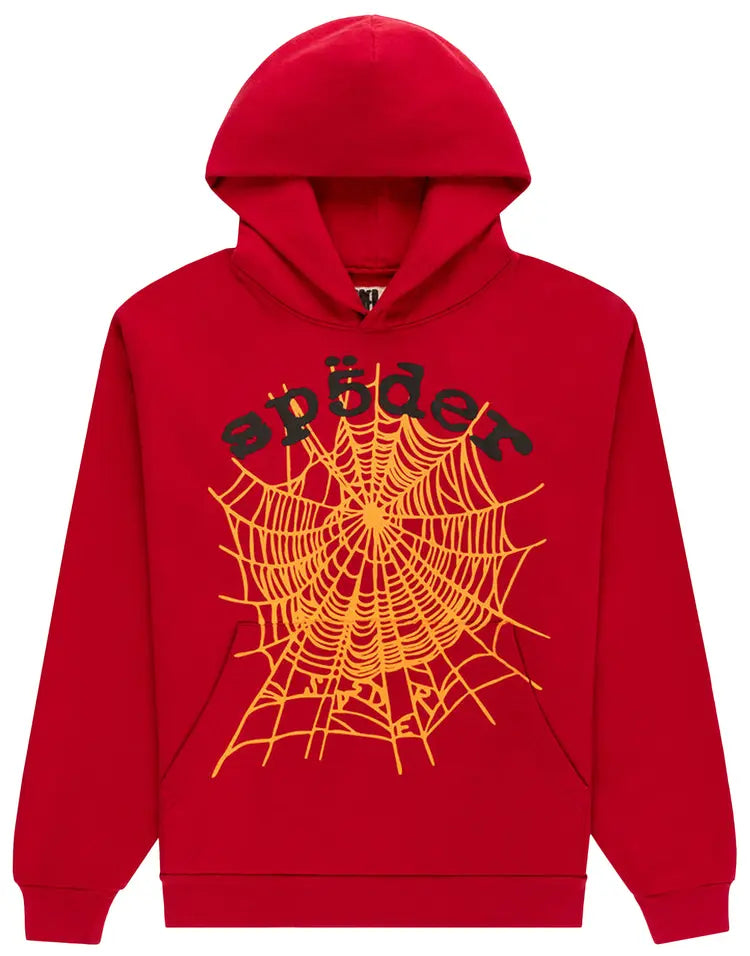 Sp5der OG Web Hoodie Red