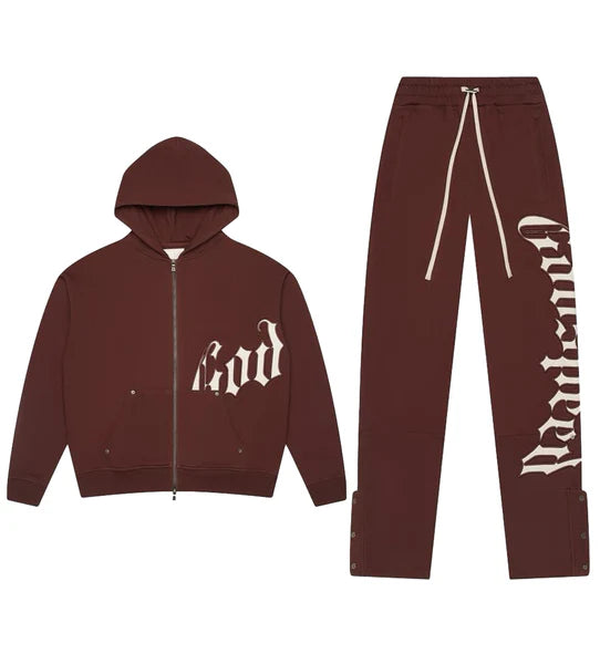 Godspeed Sweatsuit Brown/White